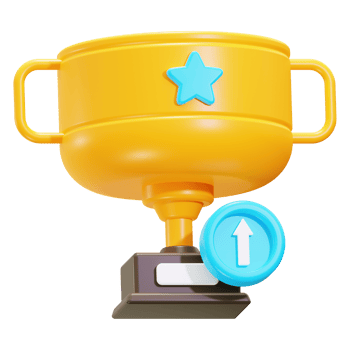 3d Achievement icon. Suitable for award ceremonies or recognition events png