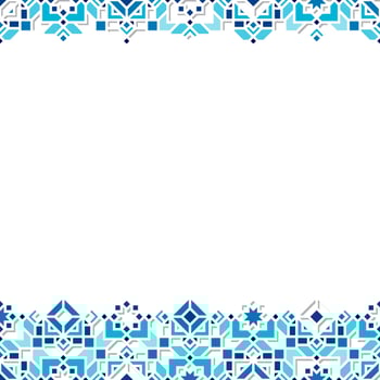 Oriental Ornament Textured Design with Silhouette vector