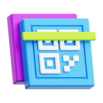 3d barcode icon. suitable for digital security concepts, mobile payments, contactless transactions, and verification processes png