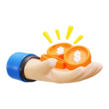 3d income icon. ideal for finance concepts, budgeting, savings, investments, entrepreneurship, and monetary growth png