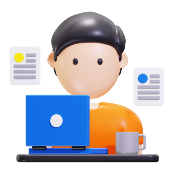 3d freelance icon. Suitable for business, freelance, remote work concepts png