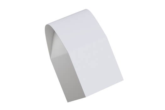 Realistic 3D render pouch white color png