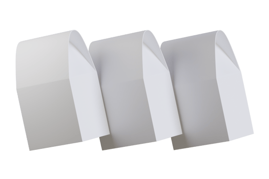 Three pouch packaging for mockup collection png
