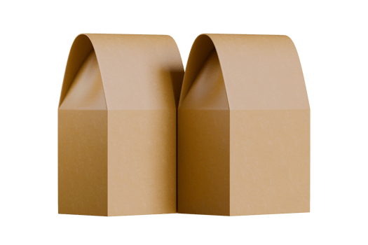 Realistic stand pouch packaging isolated transparent background png