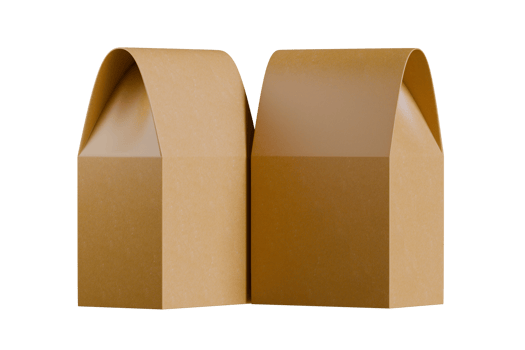 Paper bag brown color isolated transparent background png