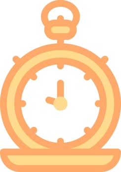 A clock icon on a white background vector