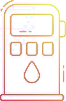 Gas pump icon illustration vector
