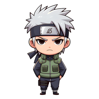 Stylized Cartoon Ninja Character Illustration png