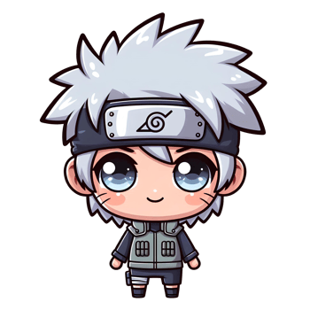 Charming Cartoon Kakashi Character Design png