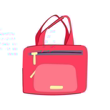 organizer makeup bag cartoon illustration vector