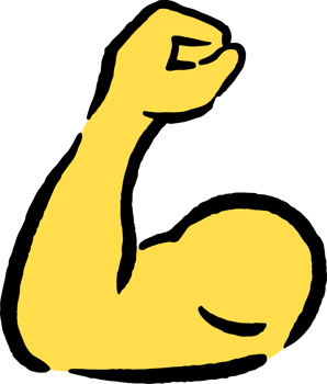 arm muscle clipart emoji icon png