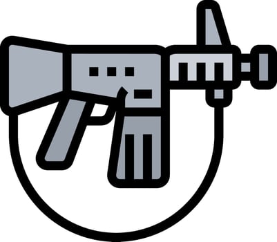 A gun icon on a white background vector