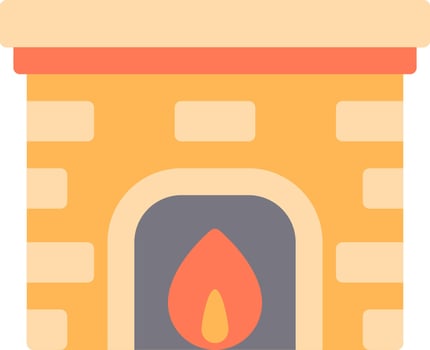Fireplace illustration design vector