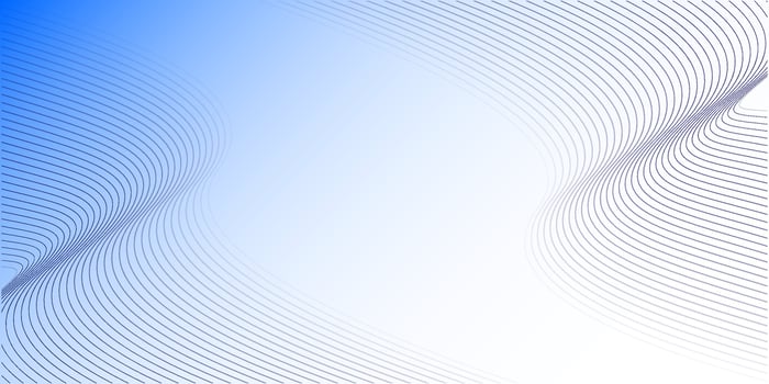 Dynamic sound wave isolated on white background. Musical particle pulsing. Blue energy flow concep vector