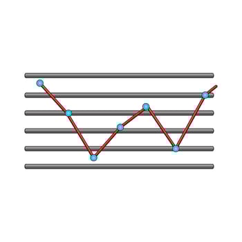 illustration of statistics vector