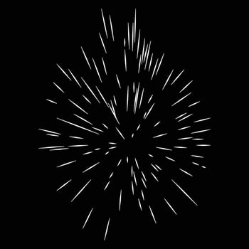 speed spark anime cartoon effect vector
