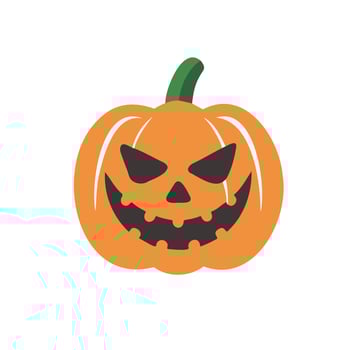 Halloween design with decorative pumpkins. vector