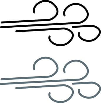 Wind icons. Weather Icons. Windy Weather Illustration vector