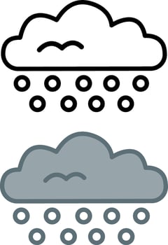 Cloud icons. Weather Icons. Winter Season vector