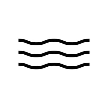 water wave icon vector