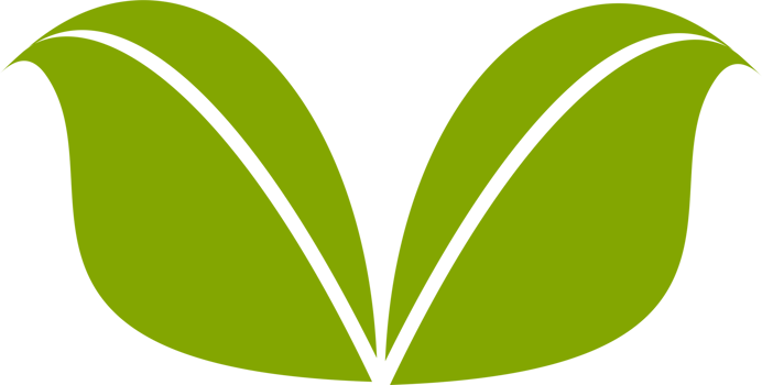 Green tea leaf icon logo element png