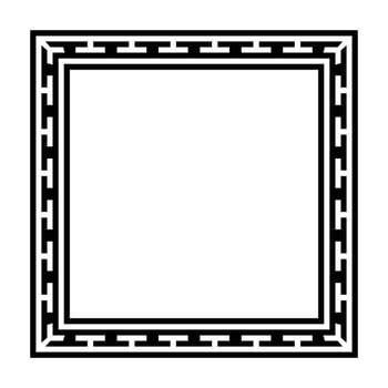 Vintage ornament design border frame. vector