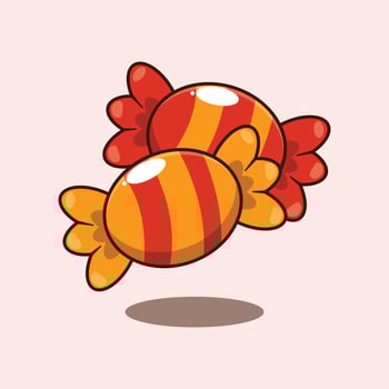 Candy. cartoon illustration. vector