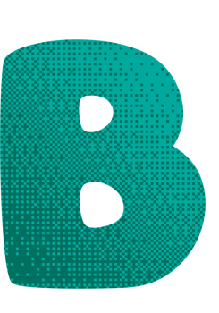 letter B pixelate texture png