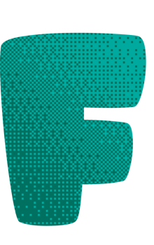 letter F pixelate texture png