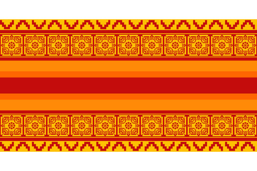 Seamless pattern Mexican blankets, floor rugs, tiles vector