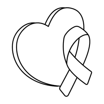 A beautiful design icon of awareness ribbon vector