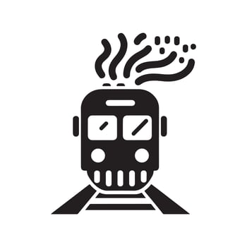 Creative Train Silhouette Designs for Unique Art Projects vector