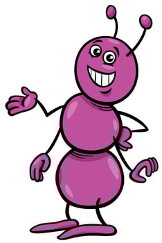 funny cartoon ant insect comic animal character vector