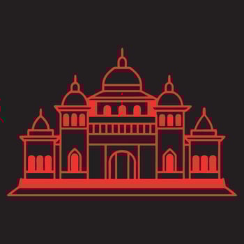 Vintage Royal Palace Illustration vector