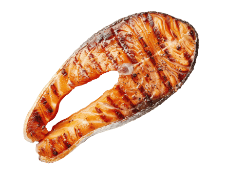 Grilled Salmon Steak png