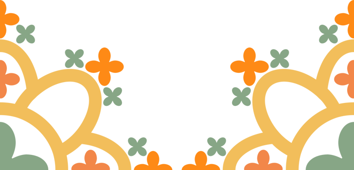 Abstract Blooms in Clean, Simple Shape png