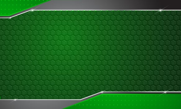 Green metallic background with green line and copy space. automotif background vector