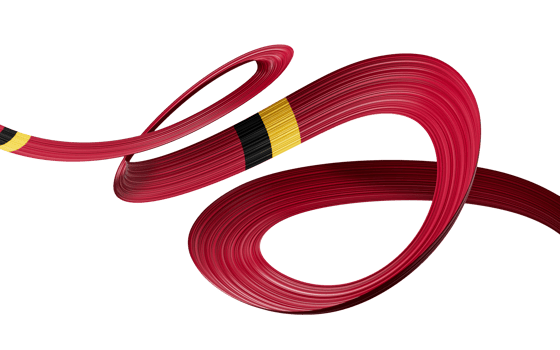 3d Flag Of Belgium 3d Wavy Shiny Belgium Ribbon 3d Illustration png