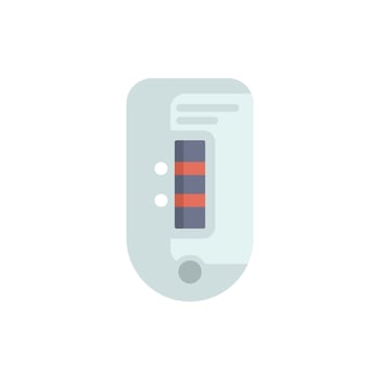 Electric meter showing energy consumption information on display vector