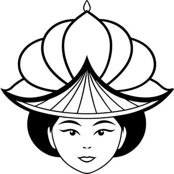 traditional, illustration line art vector