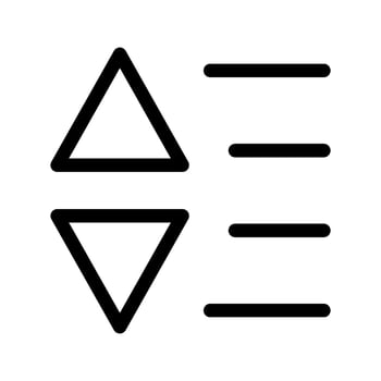 Sort Icon Symbol Design Illustration vector