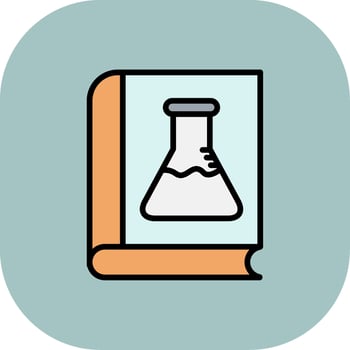 Chemistry Line Filled Curve Icon vector