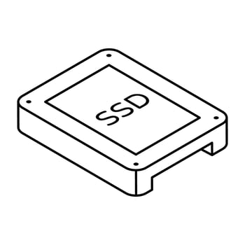 Modern design icon of ssd vector