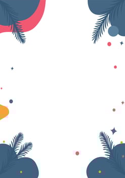 Social media post background white isolation vector