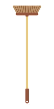 Cleaning brush, mop for washing the floor. Isolated illustration in clip art style for your design vector