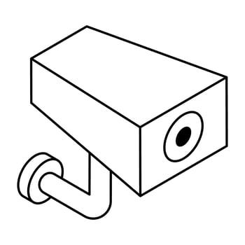 A unique design icon of cctv camera vector