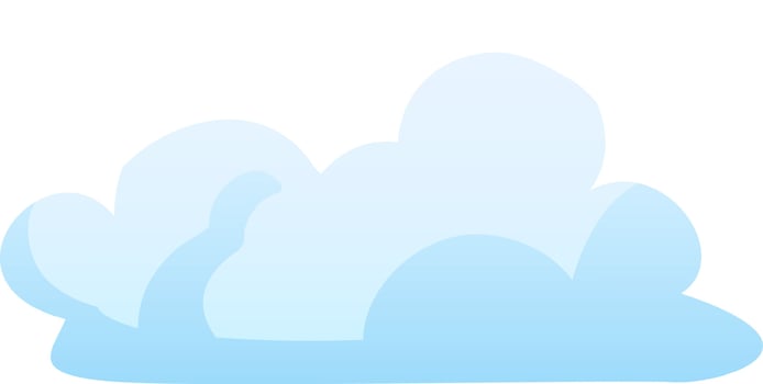 Soft light blue clouds float gently across a pale background evoking a peaceful and tranquil ambiance. The tranquil sky inspires calm thoughts vector