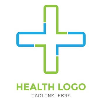 City of health medical cross minimalist logo design vector