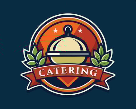 catering logo design free vector