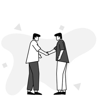 illustration of flat characters chatting, conversing vector